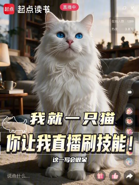 我就一隻貓，你讓我直播刷技能？封面